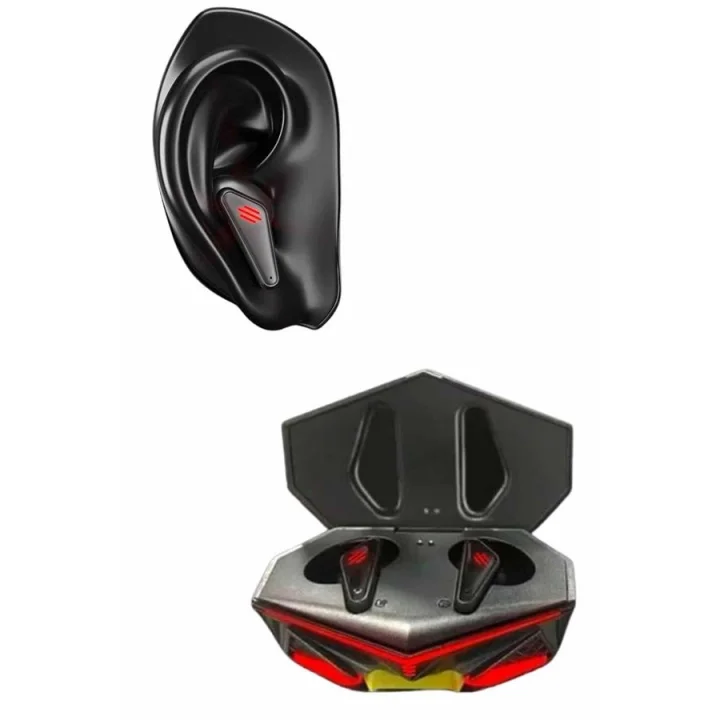 Mey İthalat® Bluetooth Kulaklık HD Ses Kaliteli Işıklı Metal Kasa Ios Android Uyumlu Mikrofonlu