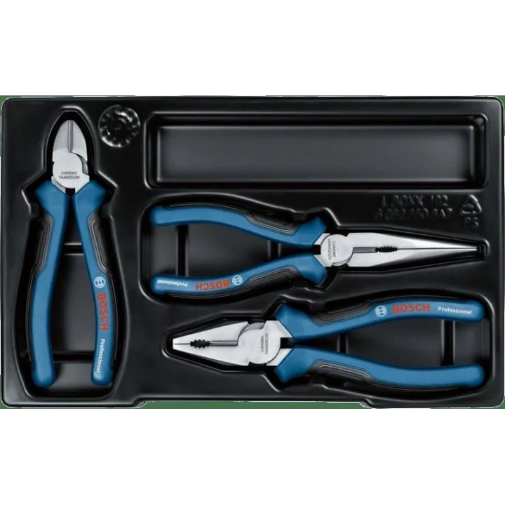 Mey İthalat® Bosch 3 Parça Alet Seti Pense Yan Keski Kargaburun