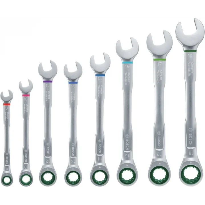 Mey İthalat® Bosch 8 Parça Kombine Anahtar Seti