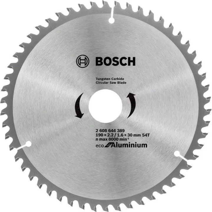Mey İthalat® Bosch Alüminyum Daire Testere Bıçağı 190x30 mm 54 Diş