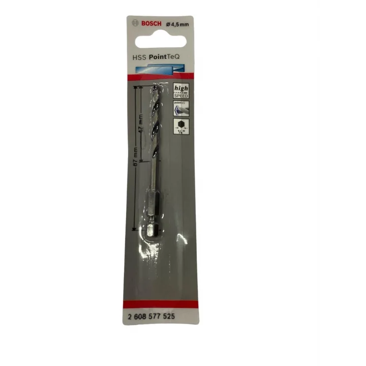 Mey İthalat® Bosch Point TeQ Altıgen Şaftlı Hss Matkap Ucu 4,5 mm