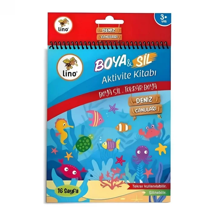 Mey İthalat®  Boya Sil Aktivite Silinebilir Boyama Denizaltı