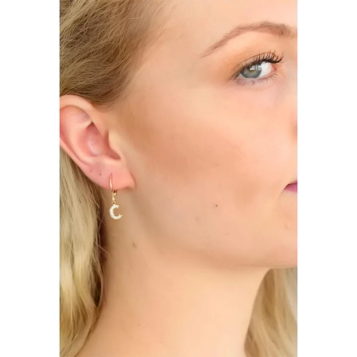 Mey İthalat® C Harf Bayan Küpe