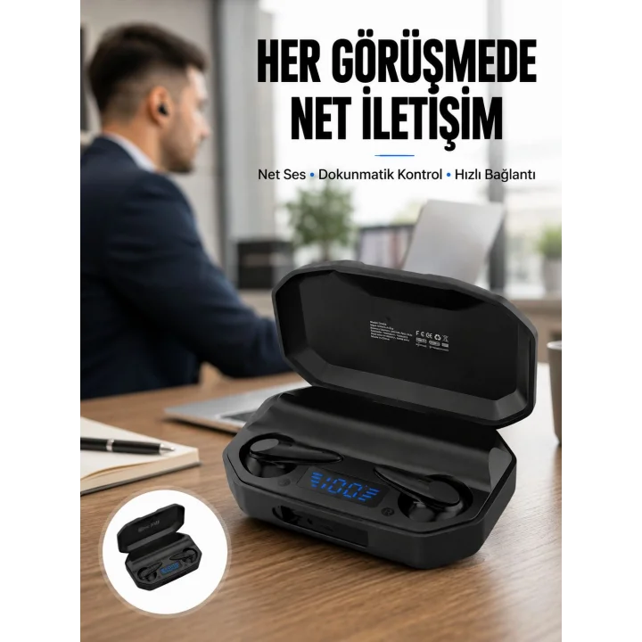 Mey İthalat® Çağrı Cevaplayabilen Akıllı Saat 5.2 Bluetooth Bağlantılı Kulaklık Yeni Nesil