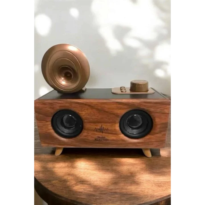 Mey İthalat® Çalar Radyo Müzik Kutusu Nostaljik Hoparlör Speaker