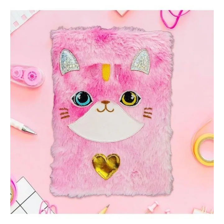 Mey İthalat® CC-9 SENSE PELUŞ KİLİTLİ HATIRA DEFTERİ -BRŞ