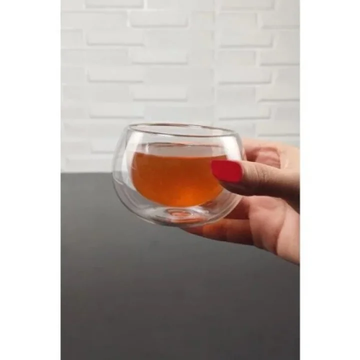 Mey İthalat® Çift Cidarlı Cam Reçellik 6 Adet
