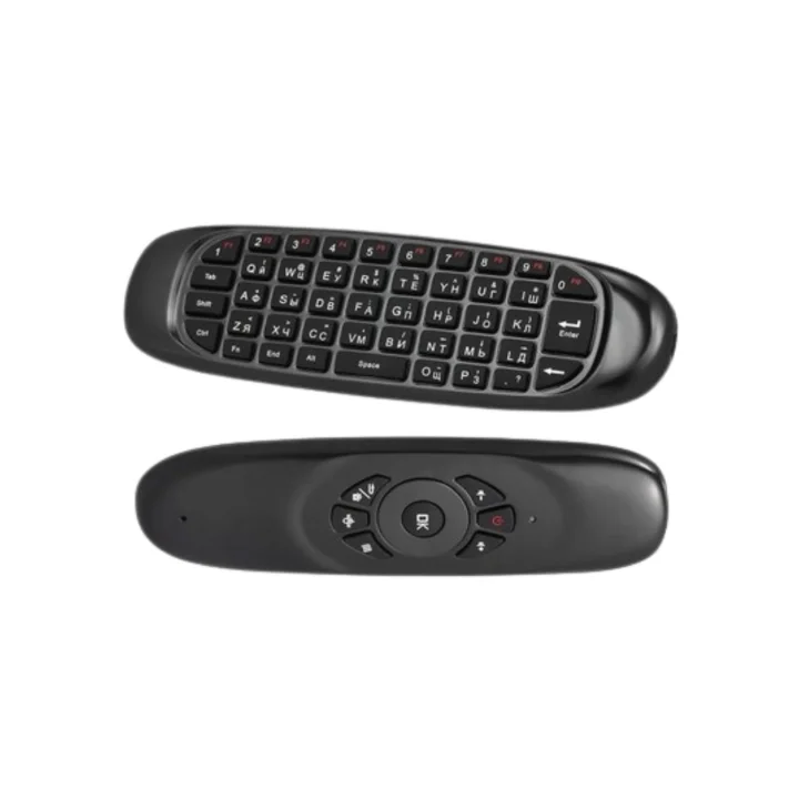 Mey İthalat® Çift Taraflı Hava Mouse Kablosuz Klavye ve Uzaktan Kumanda