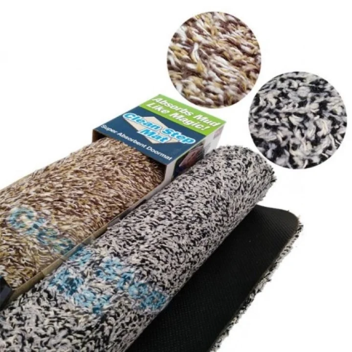 Mey İthalat® Clean Step Mat Yıkanabilir Mikrofiber Kir Toz Emici Iç-dış Ortam Paspas