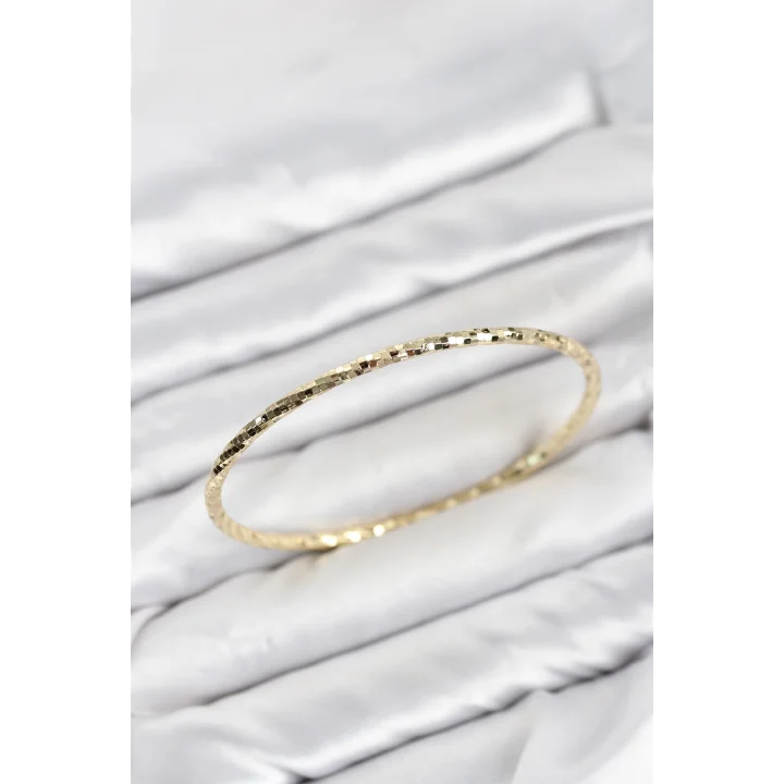 Mey İthalat® CM Gold Renk Lazer Kesim 65 mm Bilezik