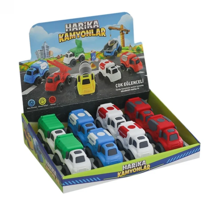 Mey İthalat®  CNM18 Harika Kamyonlar  Acil Servis Araçları -Canem Oyuncak