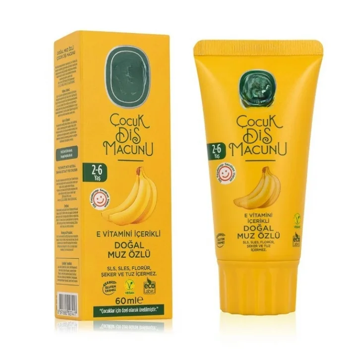 Mey İthalat® Çocuk Diş Macunu 60 ml Muz