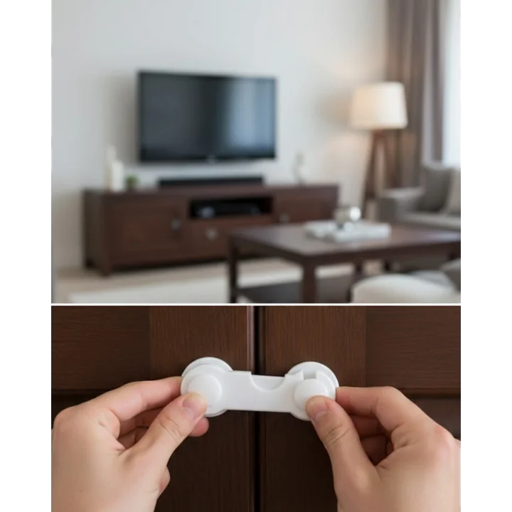 Mey İthalat® ÇOCUK GÜVENLİK KİLİDİ 4 ADET