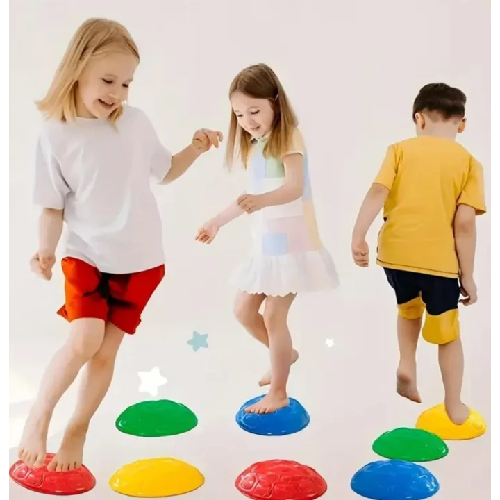 Mey İthalat® Çocuk Yarım Küre Denge ve Koordinasyon Adası 6 Lı Set