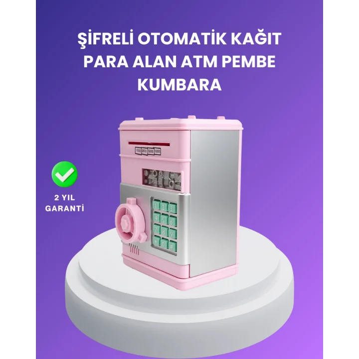 Mey İthalat® Çocuklar İçin Eğitici Elektronik Şifreli Kumbara