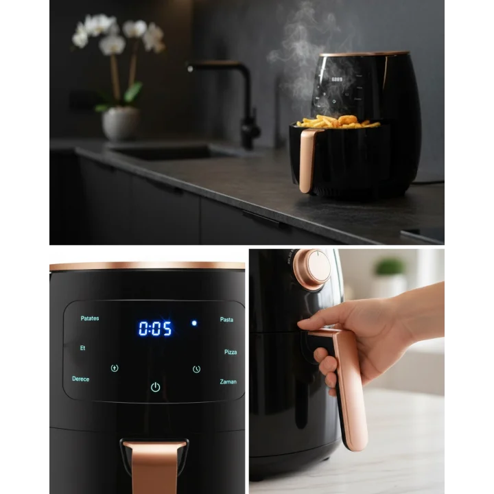 Mey İthalat® Çok Amaçlı Air Fryer Kızartma Fırınlama ve Isıtma Özellikli