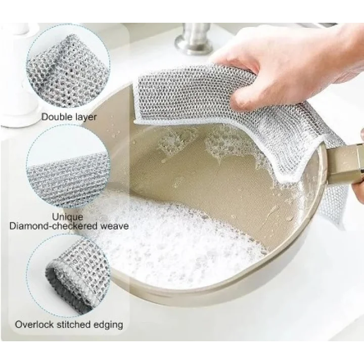 Mey İthalat® Çok Amaçlı Sihirli Tel Temizlik Bezi