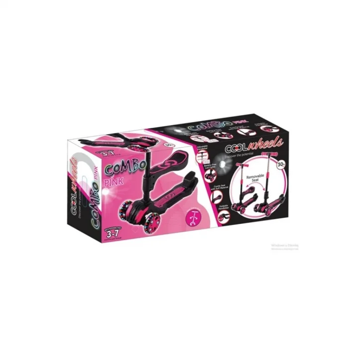 Mey İthalat® Combo Oturaklı Scooter Pembe