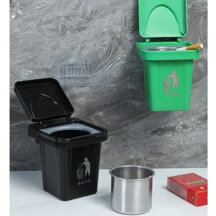 Mey İthalat® Çöp Kovası Tasarımlı  Küllük