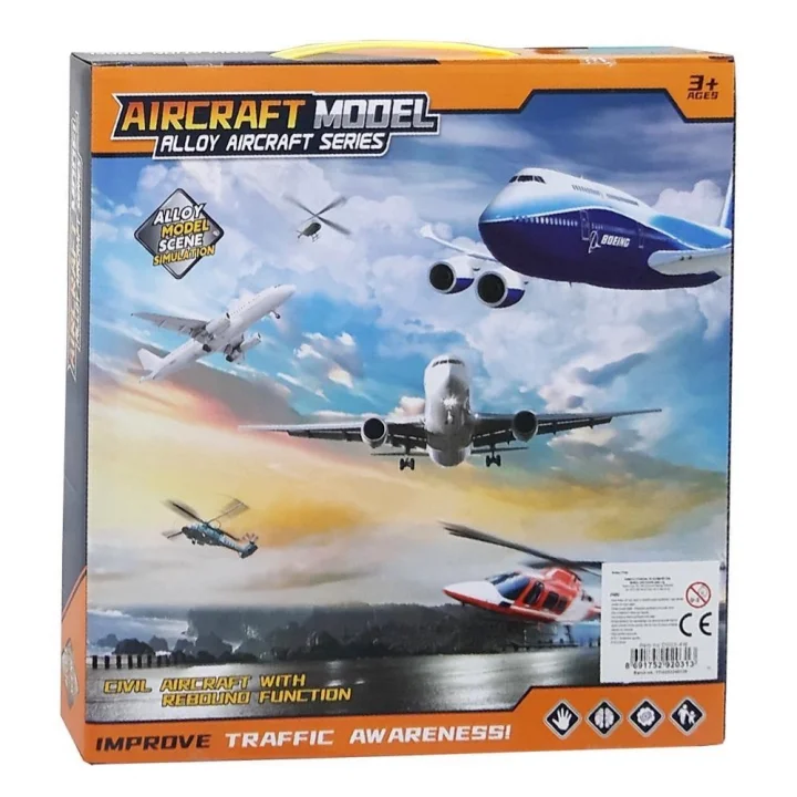 Mey İthalat® D003-4W METAL UÇAK HELİKOPTER-SMT