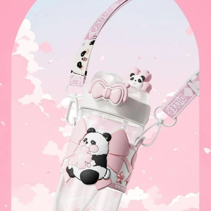 Mey İthalat® D2518 DILLER 580 ML BOYUN ASKILI TRITAN SU MATARASI