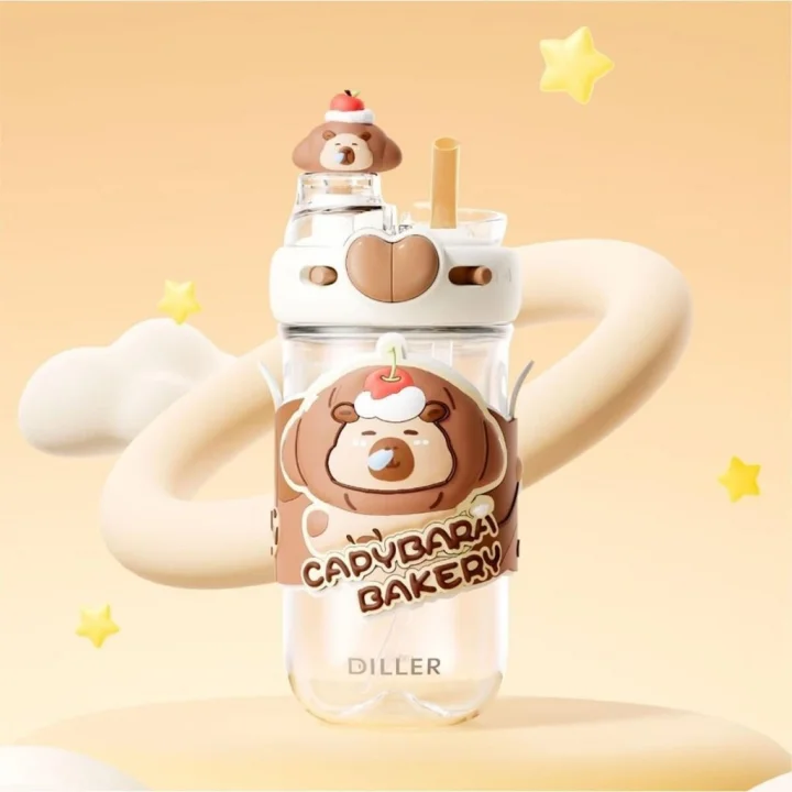 Mey İthalat® D2550 DILLER 580 ML BOYUN ASKILI TRITAN SU MATARASI