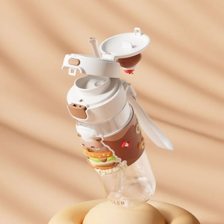 Mey İthalat® D2551 DILLER 600 ML BOYUN ASKILI TRITAN SU MATARASI