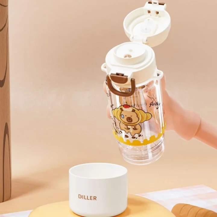 Mey İthalat® D2560 DILLER 700 ML BOYUN ASKILI TRITAN SU MATARASI