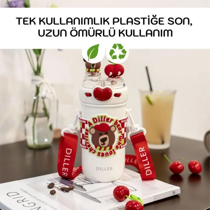 Mey İthalat® D9235 PASLANMAZ ÇELİK TERMOS 520 ML