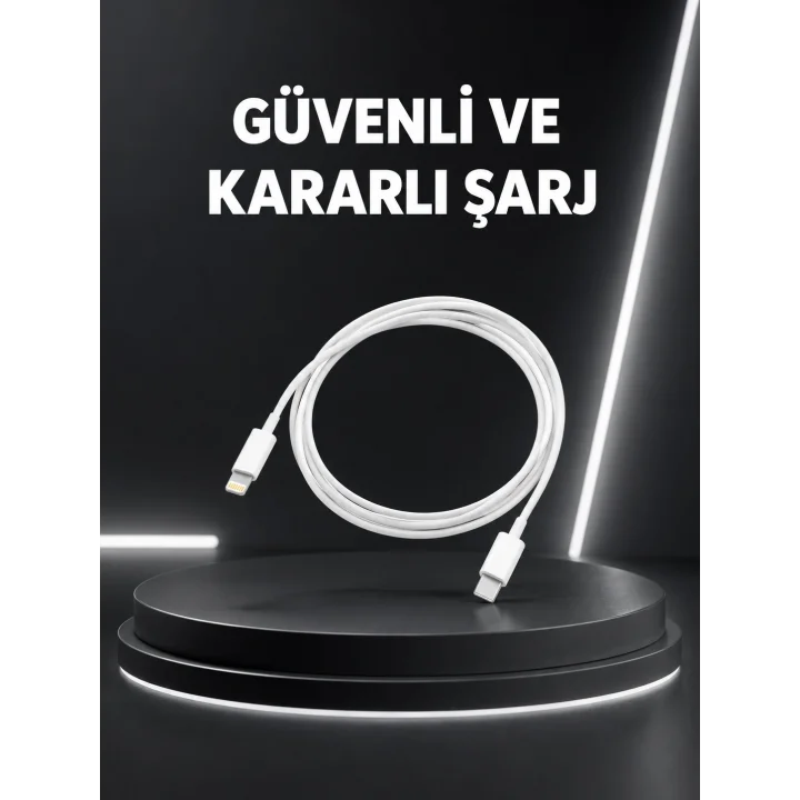 Mey İthalat® Dayanıklı TPE Lightning Kablo – 30W Hızlı Şarj ve Veri Transferi