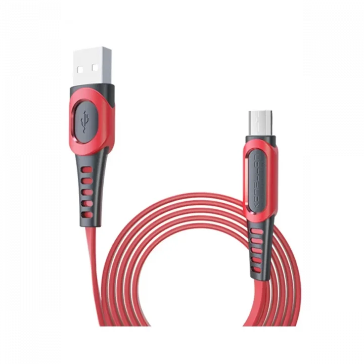 Mey İthalat®  DC01 Süper Hızlı Micro USB Kablo 1M 2.4A - Kırmızı