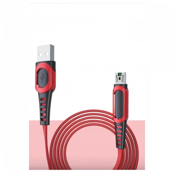 Mey İthalat®  DC24 Micro USB Kablo 1.2M 4A - Kırmızı