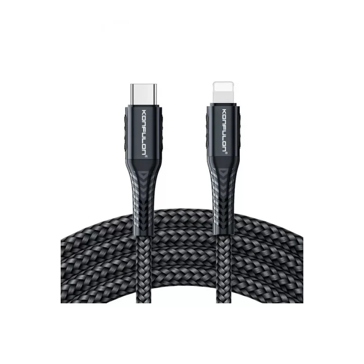 Mey İthalat®  DC35 Type-C to Lightning Kablo 1MT - Siyah