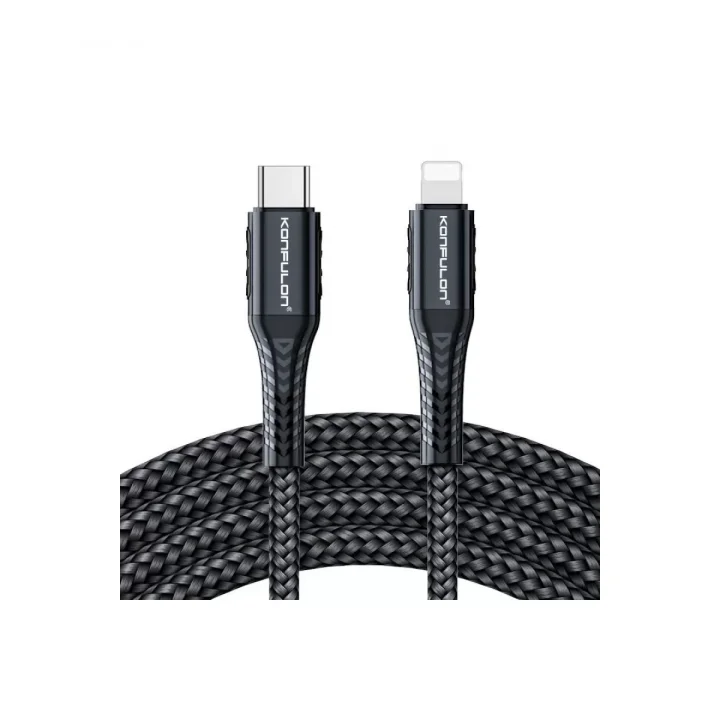 Mey İthalat®  DC35 Type-C to Lightning Kablo 1MT - Siyah