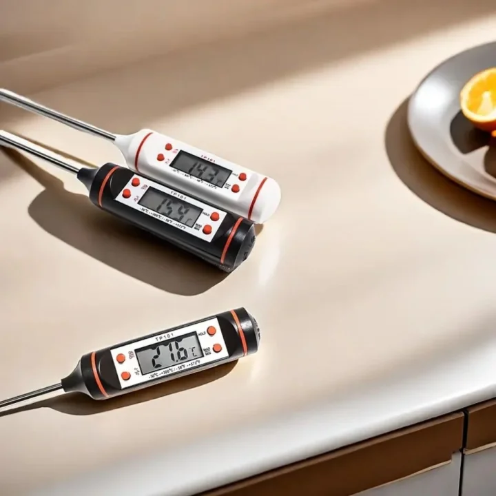 Mey İthalat®  Dijital Gıda Termometresi Süt,Et,Yoğurt Mayalama,Mama Derecesi Ölçer Gıda Termometresi