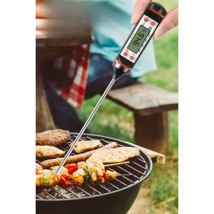 Mey İthalat®  Dijital Gıda Termometresi Süt,Et,Yoğurt Mayalama,Mama Derecesi Ölçer Gıda Termometresi