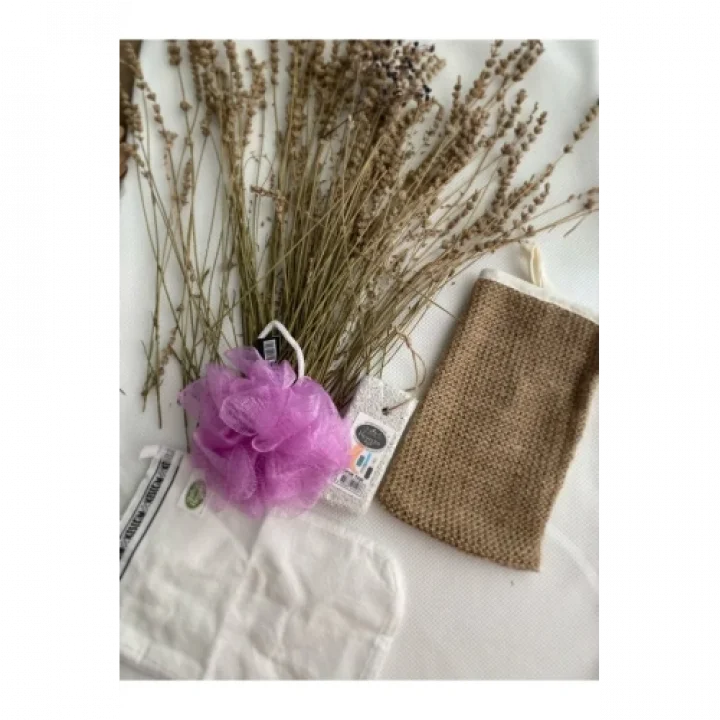 Mey İthalat® Doğal 4Lü Banyo Hamam Seti