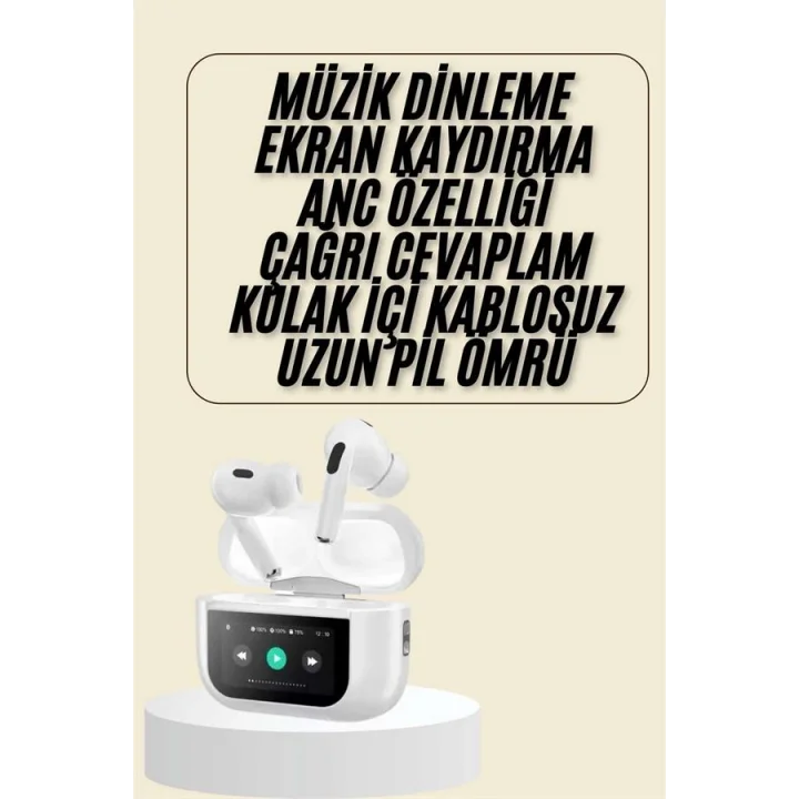 Mey İthalat® Dokunmatik Ekranlı Bluetooth Kulaklık TWS İOS Android Tüm Telefonlara Uyumlu Kulaklık Yeni Nesil