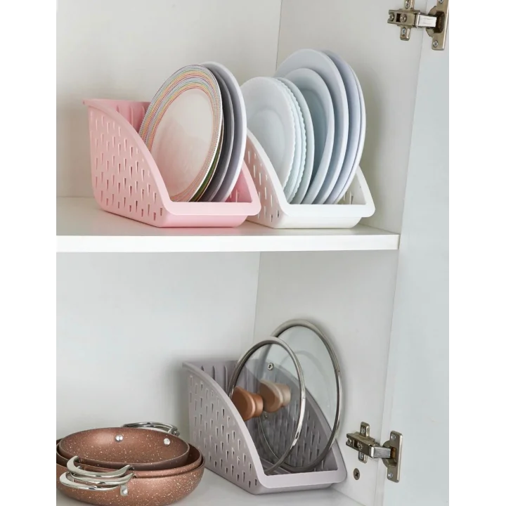 Mey İthalat®  Dolap İçi Tabak ve Tencere Kapak Organizeri