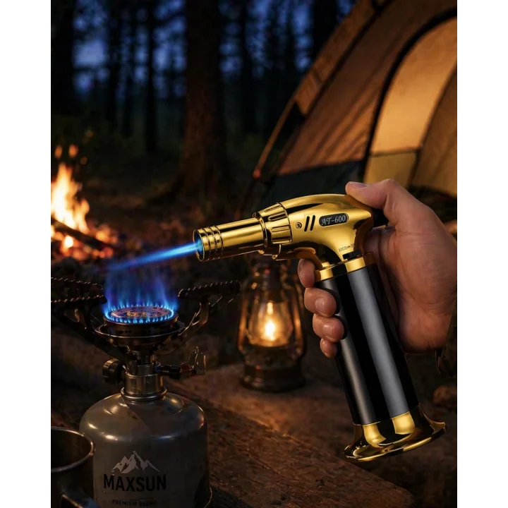 Mey İthalat® Doldurulabilir Pürmüz Çakmak Alev Ayarlı Mutfak Barbekü Torch