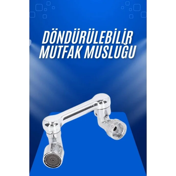Mey İthalat® Döndürülebilir Musluk Mutfak Banyo Musluk Ucu Başlığı 4 Filtreli