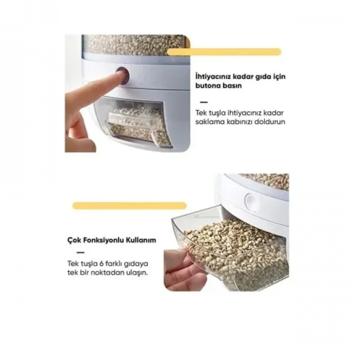 Mey İthalat® Dönebilen Kuru Gıda Ve Bakliyat Organizeri