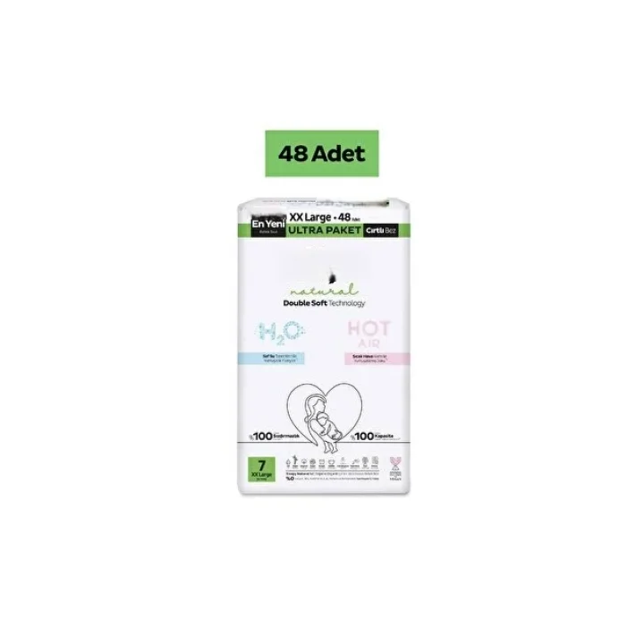 Mey İthalat® Double Soft Bebek Bezi Ultra Paket 7 Beden 48 Adet