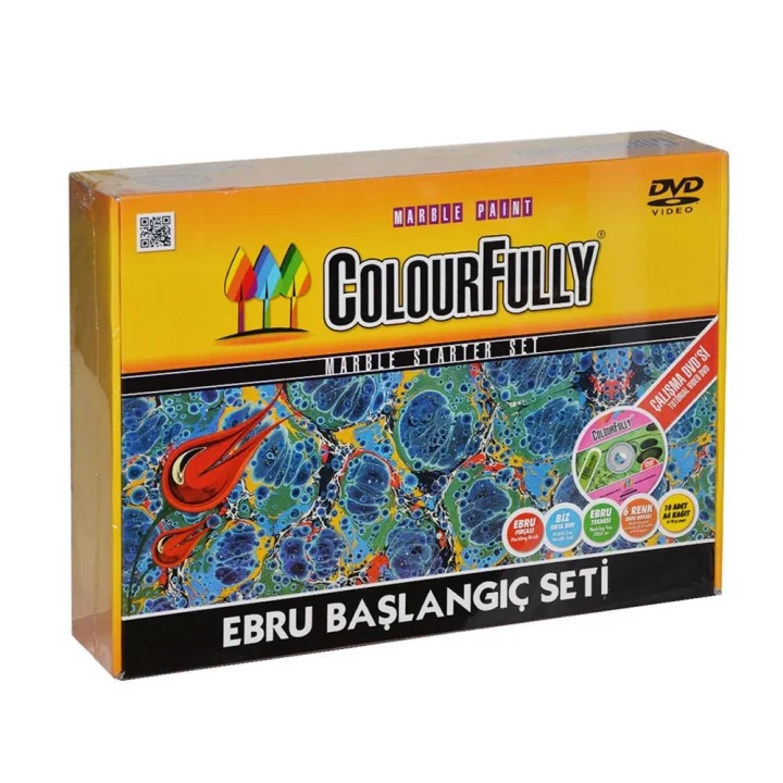 Mey İthalat® Ebru Sanatı Başlangıç Seti Eğitici Dvdli