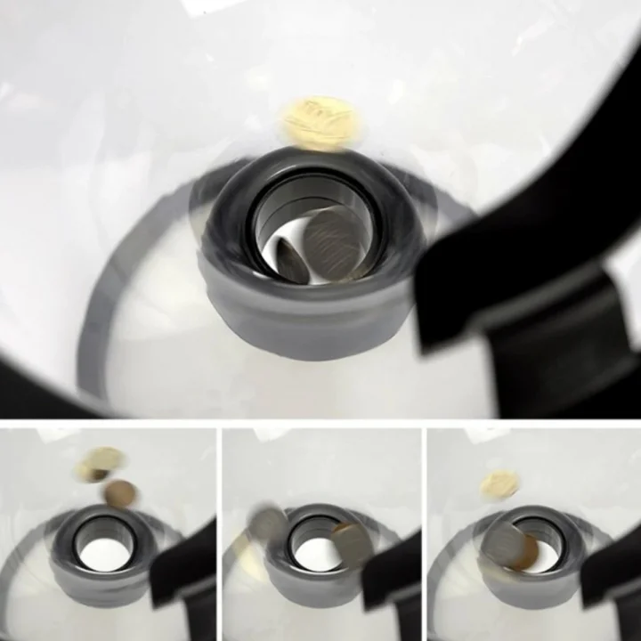 Mey İthalat®  Eğlenceli Huni Şeklinde İlginç Şeffaf Para Biriktirme Kumbarası