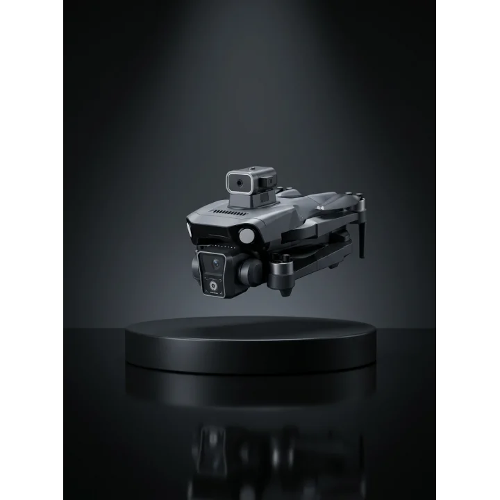 Mey İthalat® Ekranlı Kumandalı GPS Drone Çift Kameralı Katlanabilir Hava Aracı