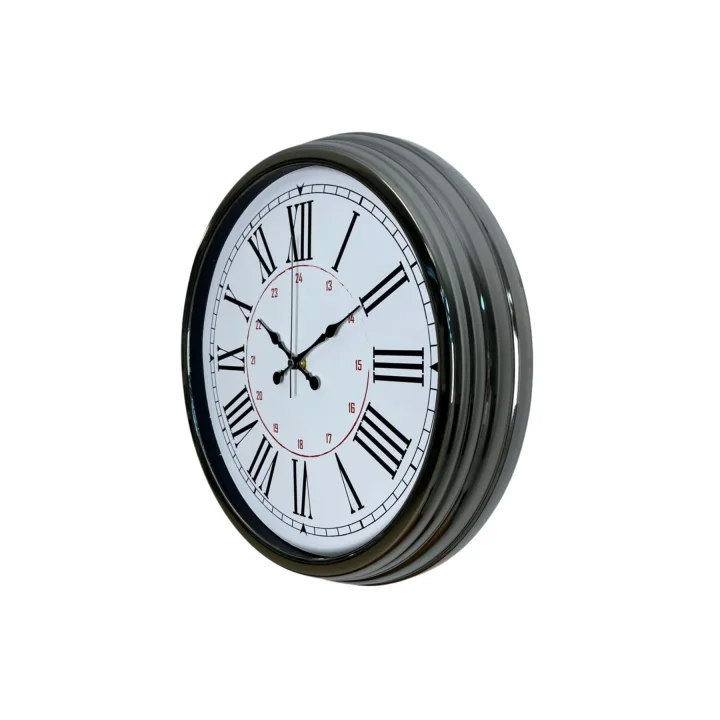 Mey İthalat®  Elegance 40 Cm Krom Metal Duvar Saati