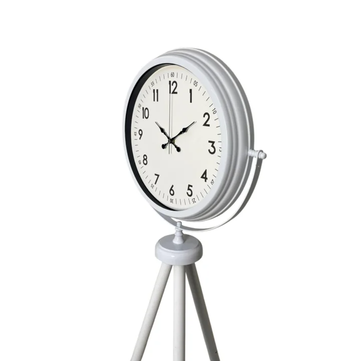 Mey İthalat® Elegance Beyaz Tripod Ayaklı Saat