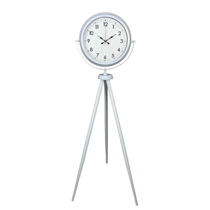 Mey İthalat® Elegance Beyaz Tripod Ayaklı Saat