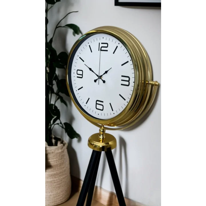 Mey İthalat® Elegance Gold Tripod Ayaklı Saat